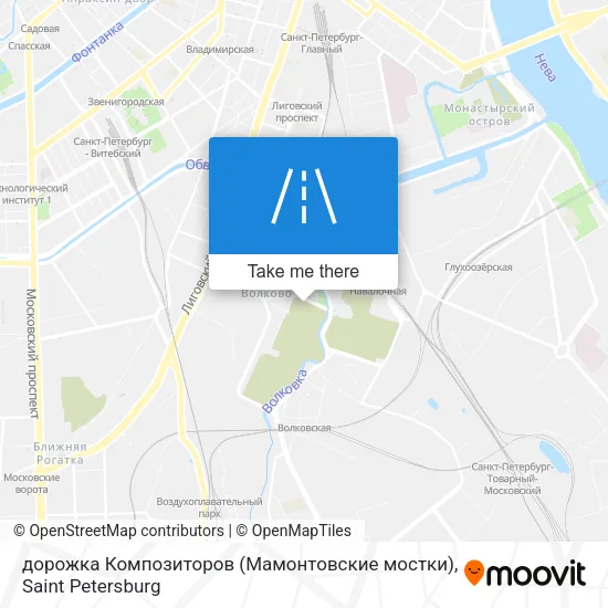 дорожка Композиторов (Мамонтовские мостки) map