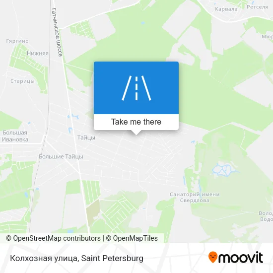 Колхозная улица map