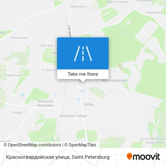 Красногвардейская улица map