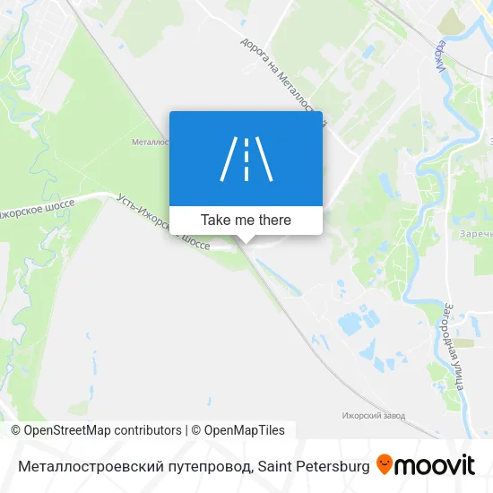 Металлостроевский путепровод map
