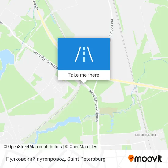 Пулковский путепровод map