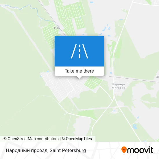 Народный проезд map