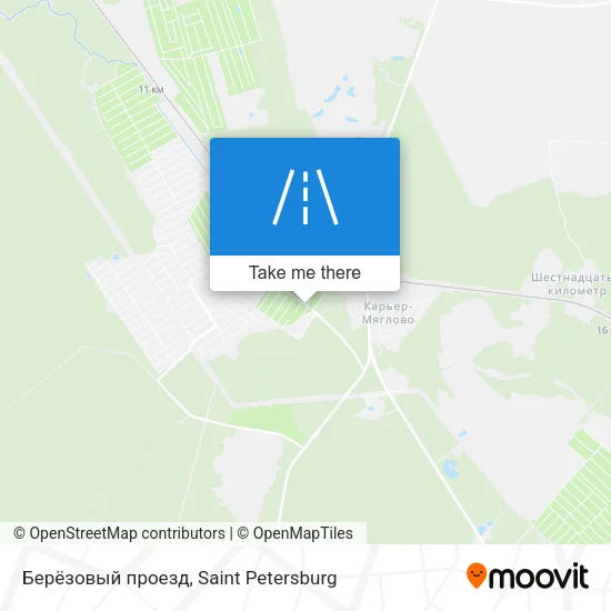 Берёзовый проезд map