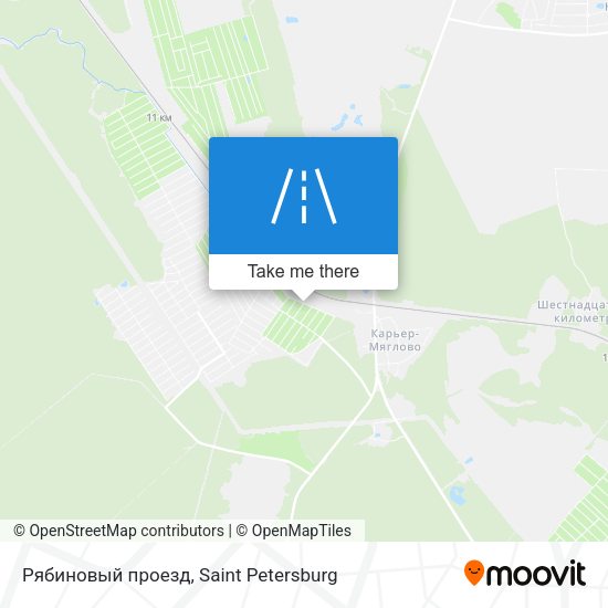 Рябиновый проезд map