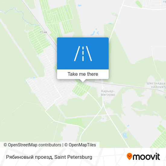 Рябиновый проезд map
