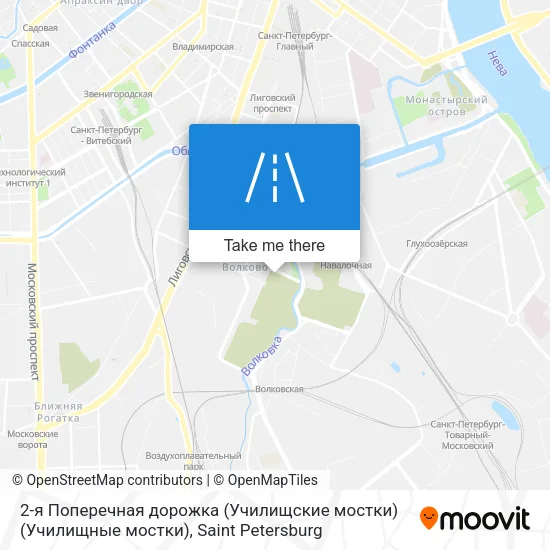 2-я Поперечная дорожка (Училищские мостки) (Училищные мостки) map