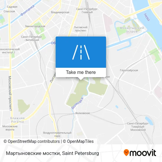 Мартыновские мостки map