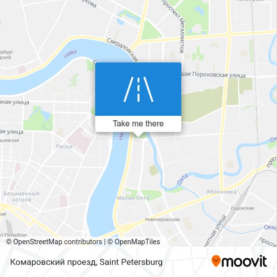 Комаровский проезд map