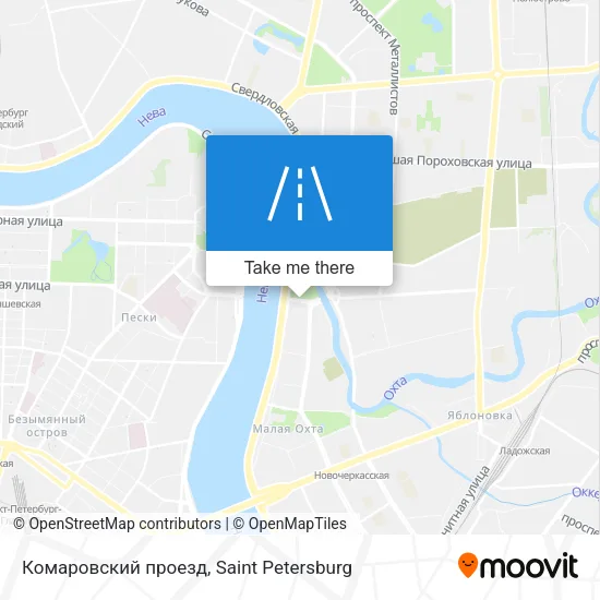 Комаровский проезд map