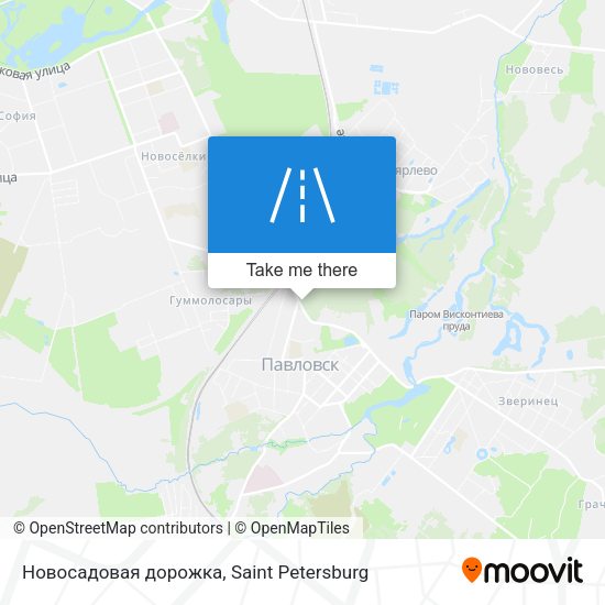 Новосадовая дорожка map