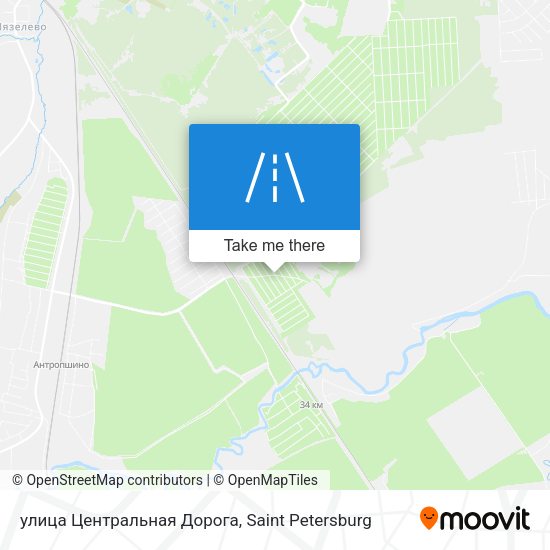 улица Центральная Дорога map