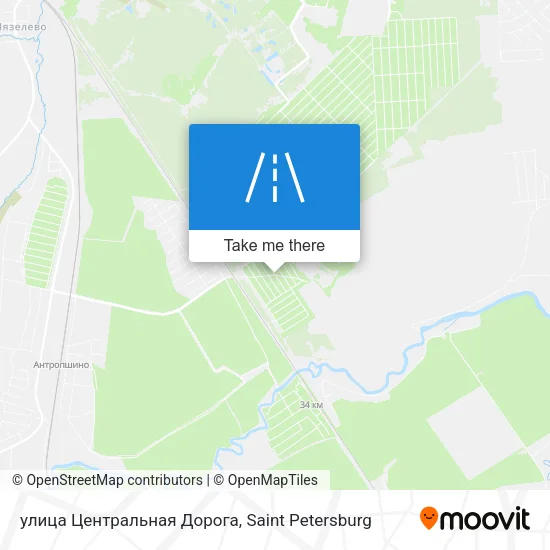 улица Центральная Дорога map