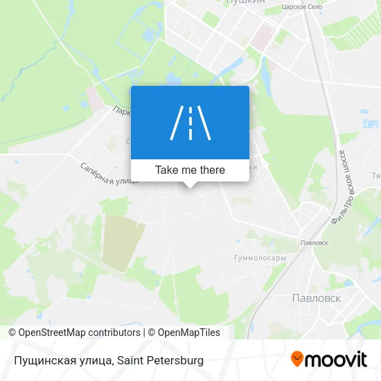 Пущинская улица map