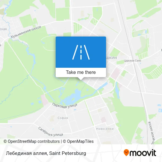 Лебединая аллея map
