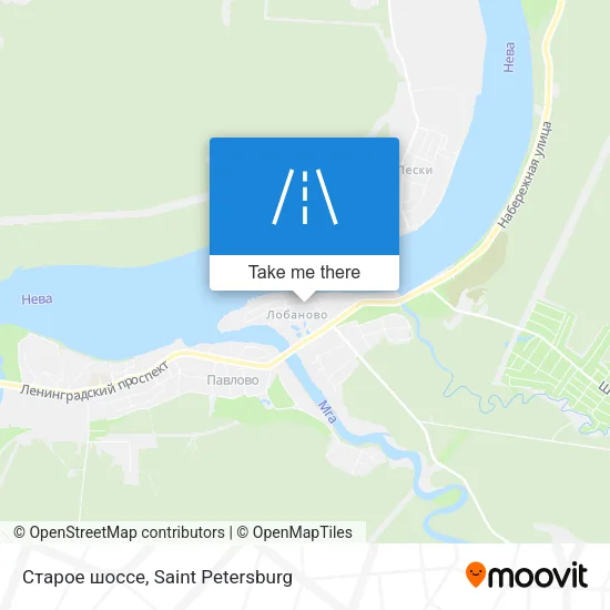 Старое шоссе map