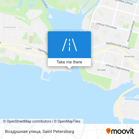 Воздушная улица map