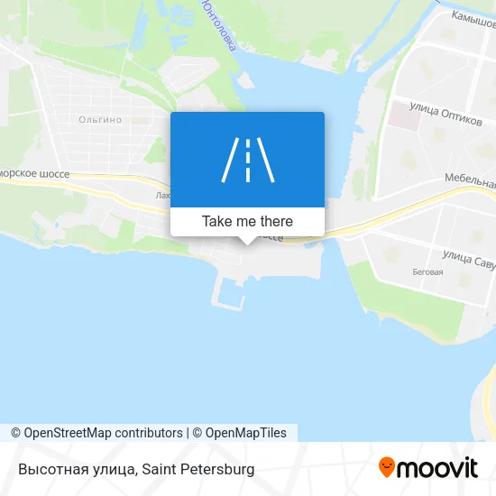 Высотная улица map