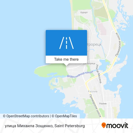 улица Михаила Зощенко map