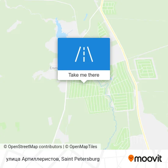 улица Артиллеристов map