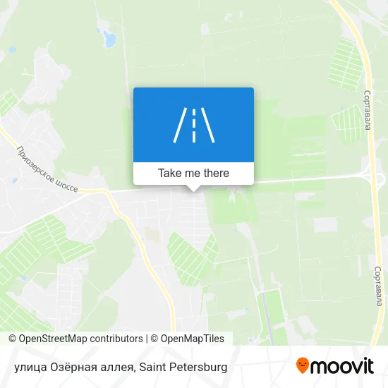 улица Озёрная аллея map