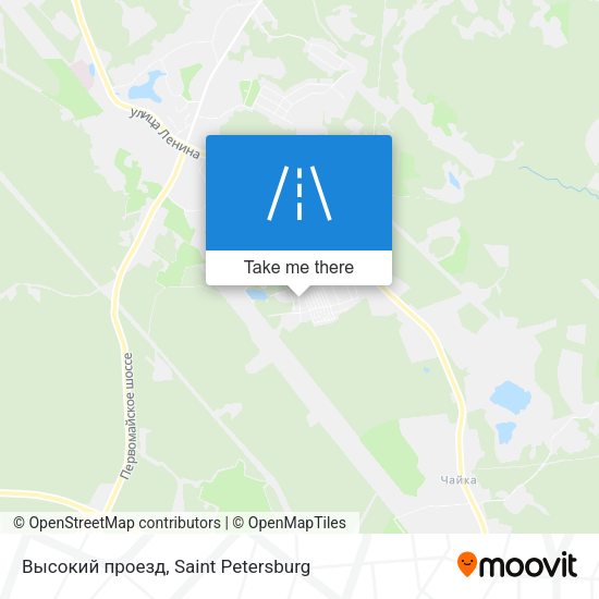 Высокий проезд map