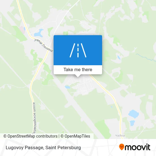 Lugovoy Passage map