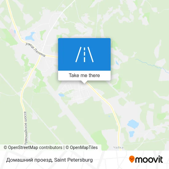 Домашний проезд map