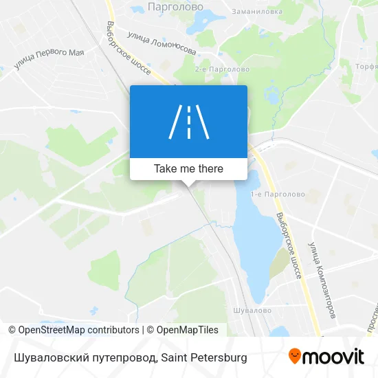 Шуваловский путепровод map