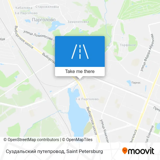 Суздальский путепровод map