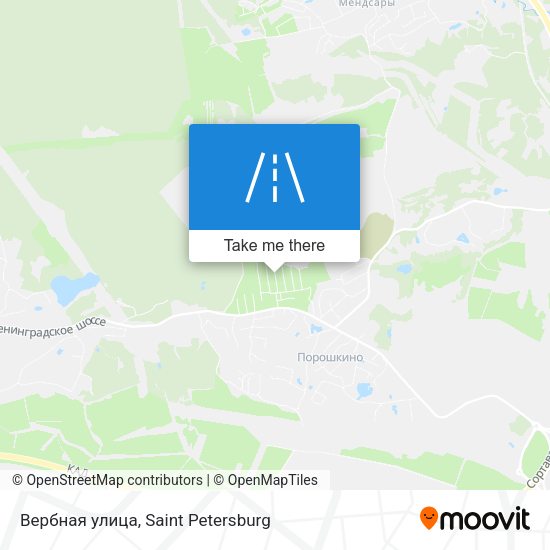 Вербная улица map