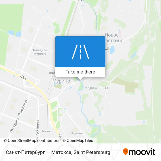 Санкт-Петербург — Матокса map