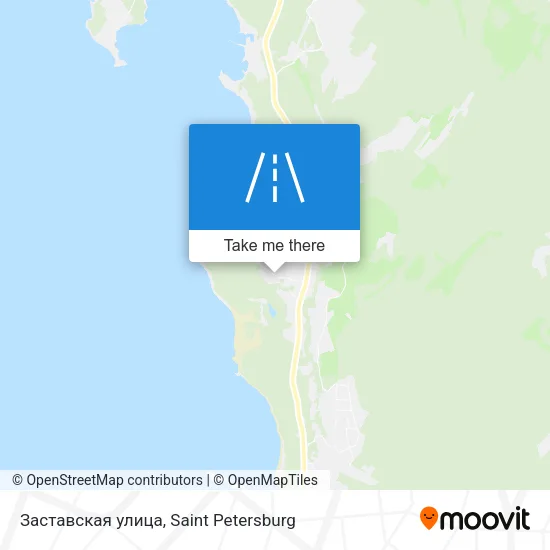 Заставская улица map