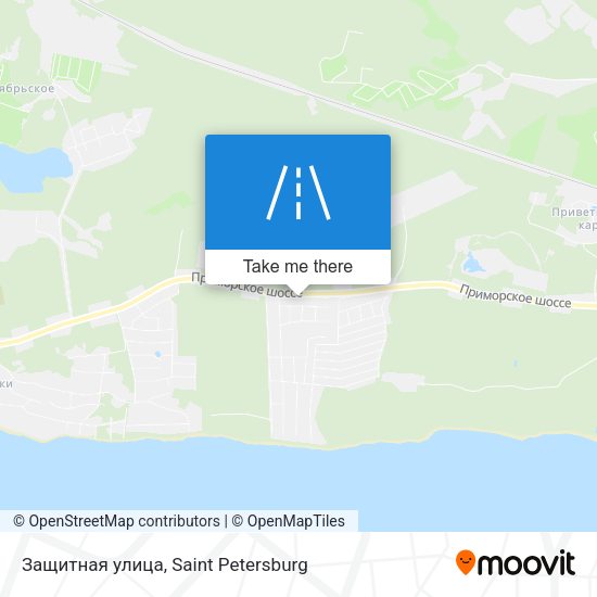 Защитная улица map