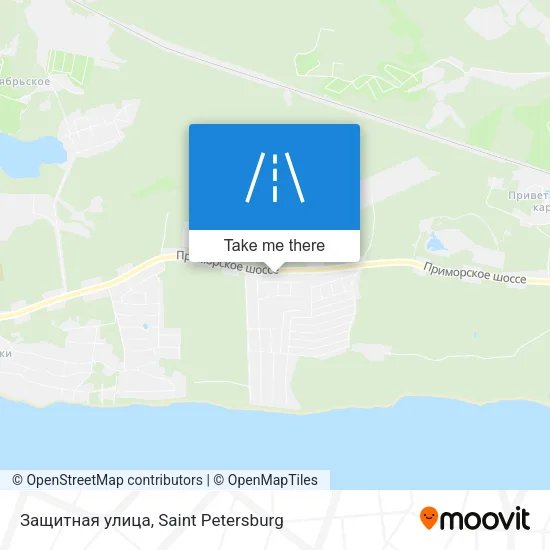 Защитная улица map