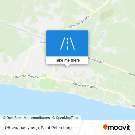 Объездная улица map
