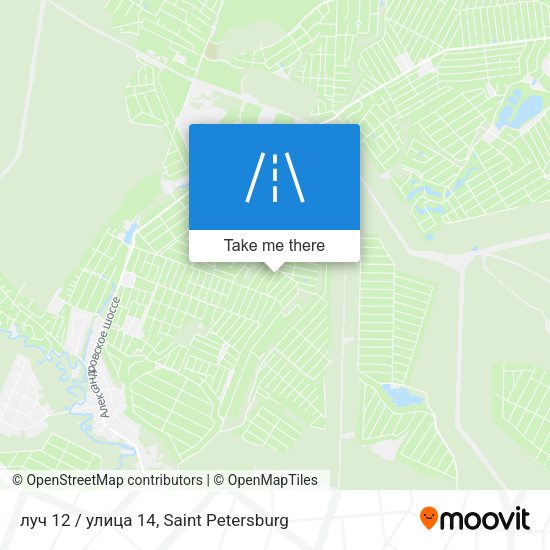 луч 12 / улица 14 map