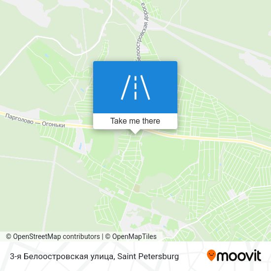 3-я Белоостровская улица map