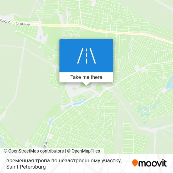 временная тропа по незастроенному участку map