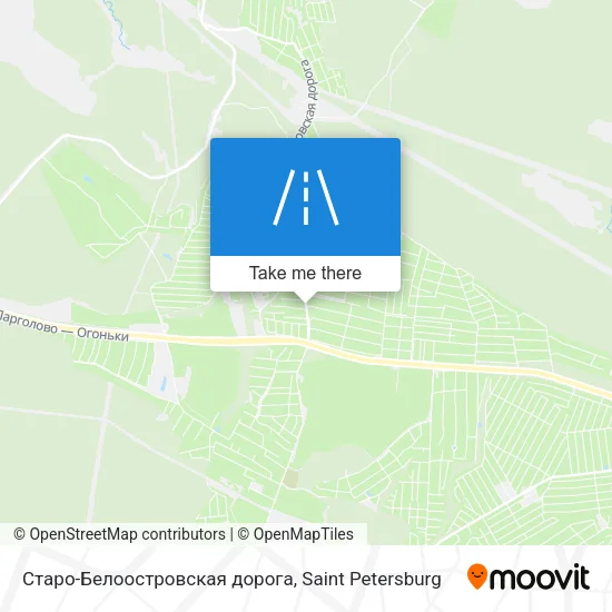 Старо-Белоостровская дорога map