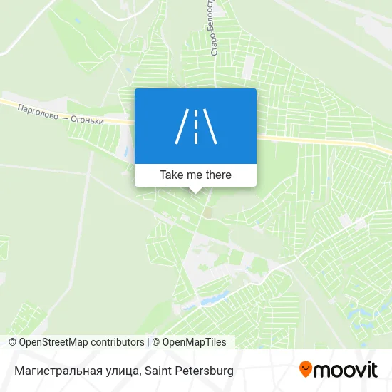 Магистральная улица map