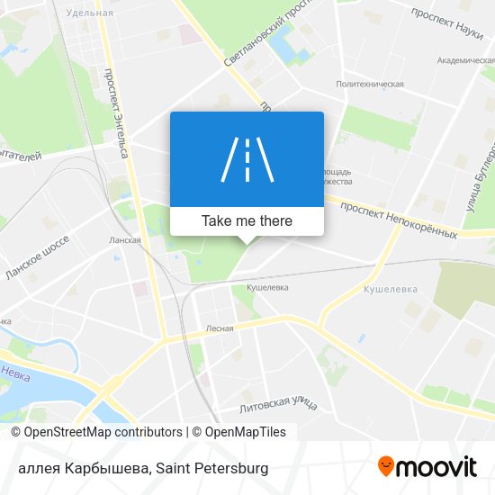 аллея Карбышева map