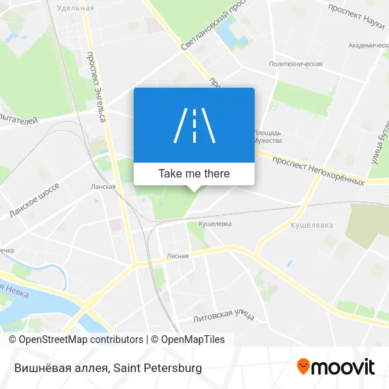 Вишнёвая аллея map