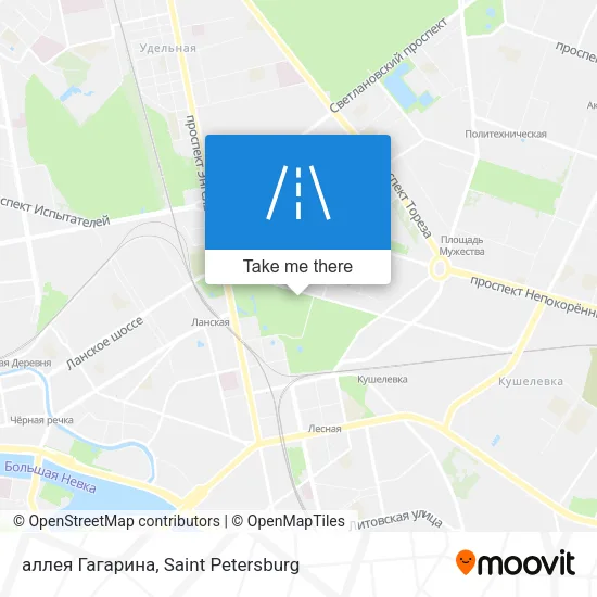 аллея Гагарина map