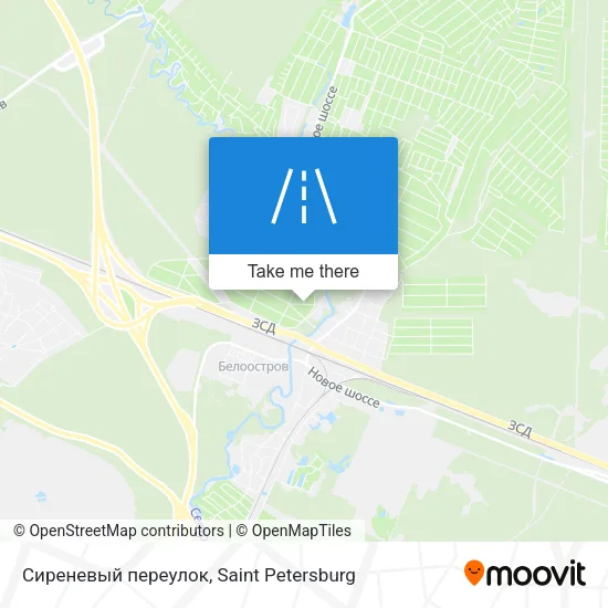 Сиреневый переулок map