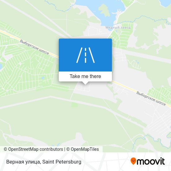 Верная улица map
