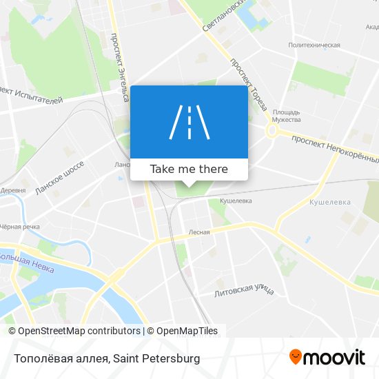 Тополёвая аллея map