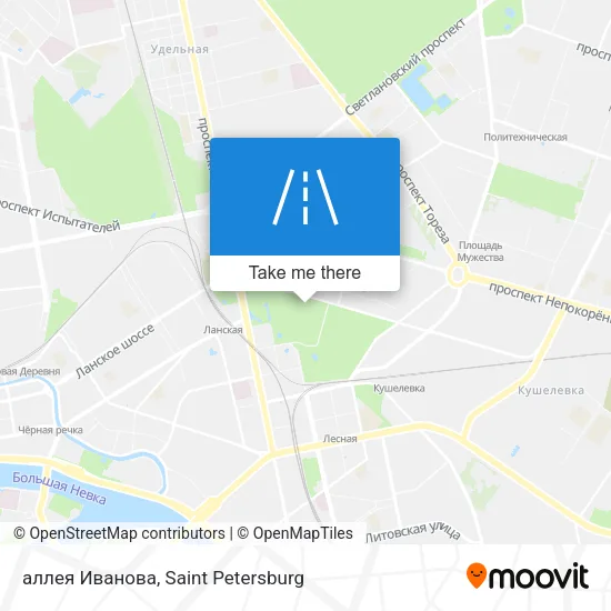 аллея Иванова map