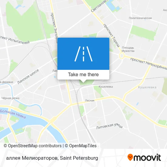 аллея Мелиораторов map