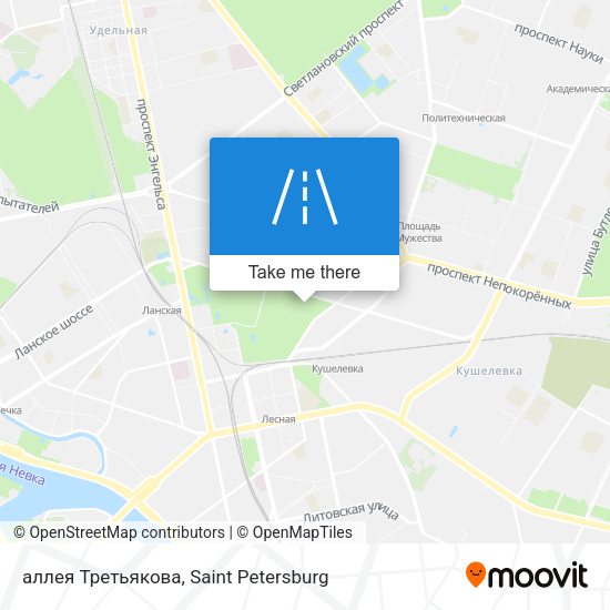 аллея Третьякова map