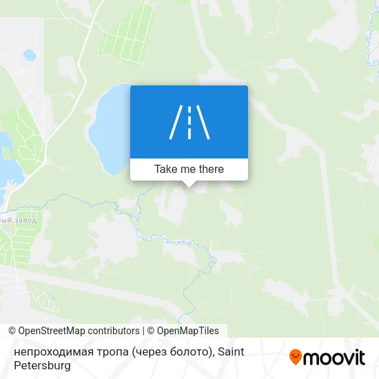 непроходимая тропа (через болото) map